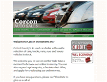 Tablet Screenshot of corcon.ca